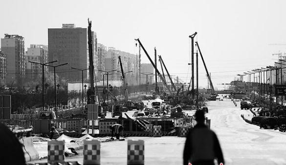 道路施工現(xiàn)場