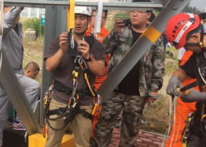 夏季國網進行防墜器培訓活動